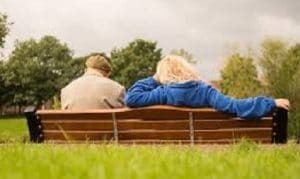 couple on a bench