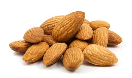 pile of almonds